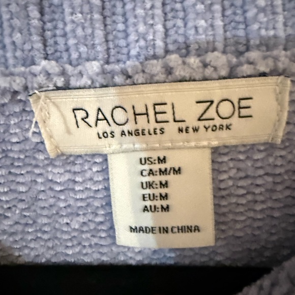 Rachel Zoe Cable Knit Sweater - Soft Blue - Picture 3 of 3